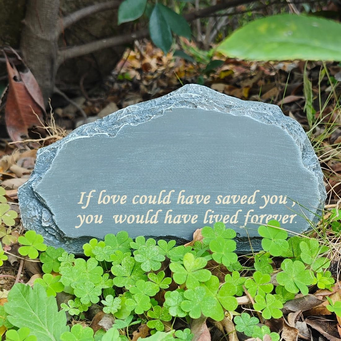 CMS Memorial Stones, Mountain Shape Garden Memorial Stone for Cat, Cat Headstone, Cat Tombstone, Pet Grave Marker for Cat, Pet Memorial Plaque Outdoor