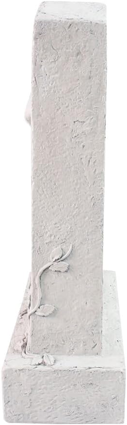 CMS Upright Pet Headstone, Personalized Memorial Stone with Resin Cat Statue Figurine, Garden Stone Pet Gravestone for Outdoors