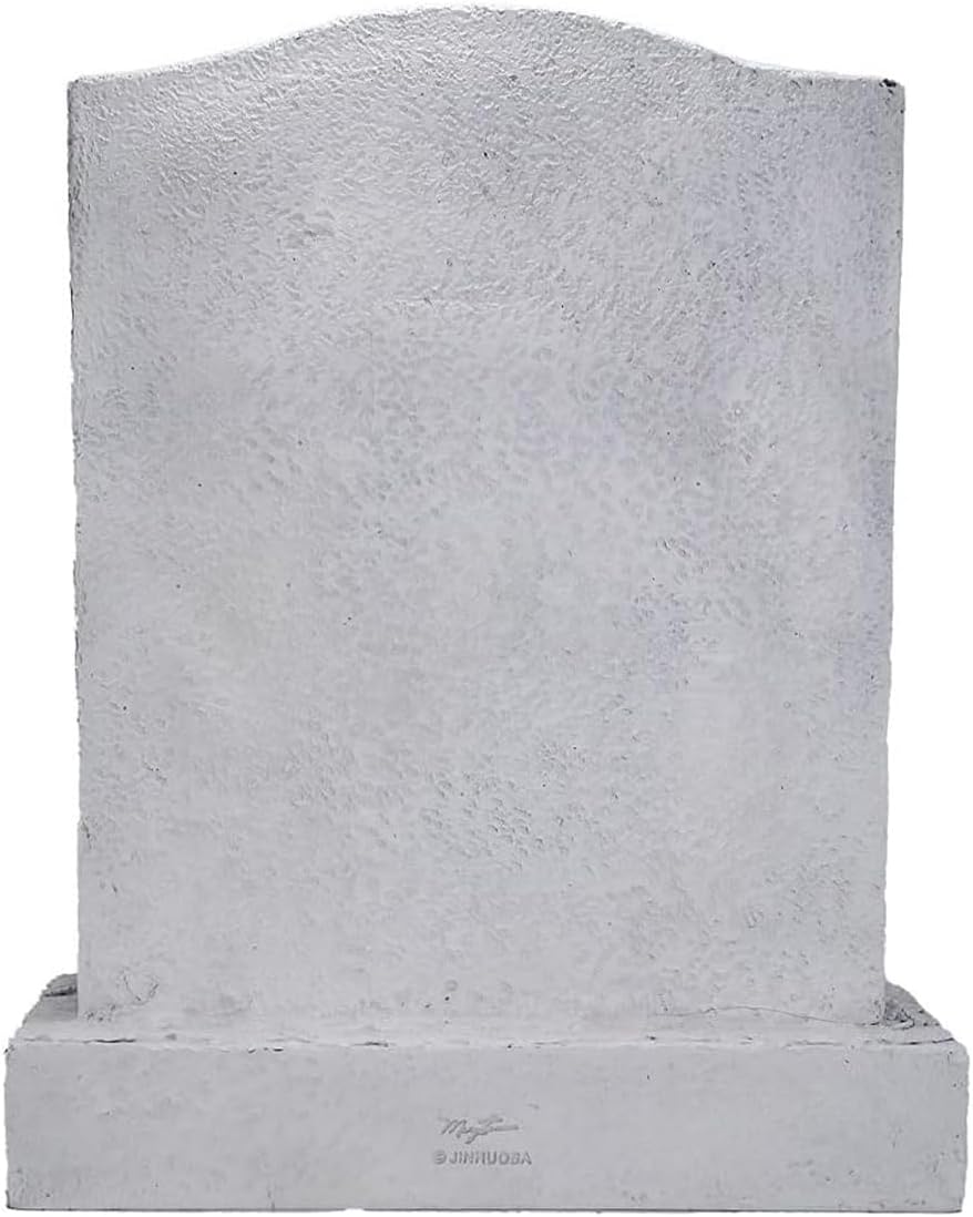 CMS Pet Headstone for Dog, Personalized Dog Memorial Stone Resin Dog Statue Figurine Dog Garden Stone Pet Gravestone for Dog Outdoors