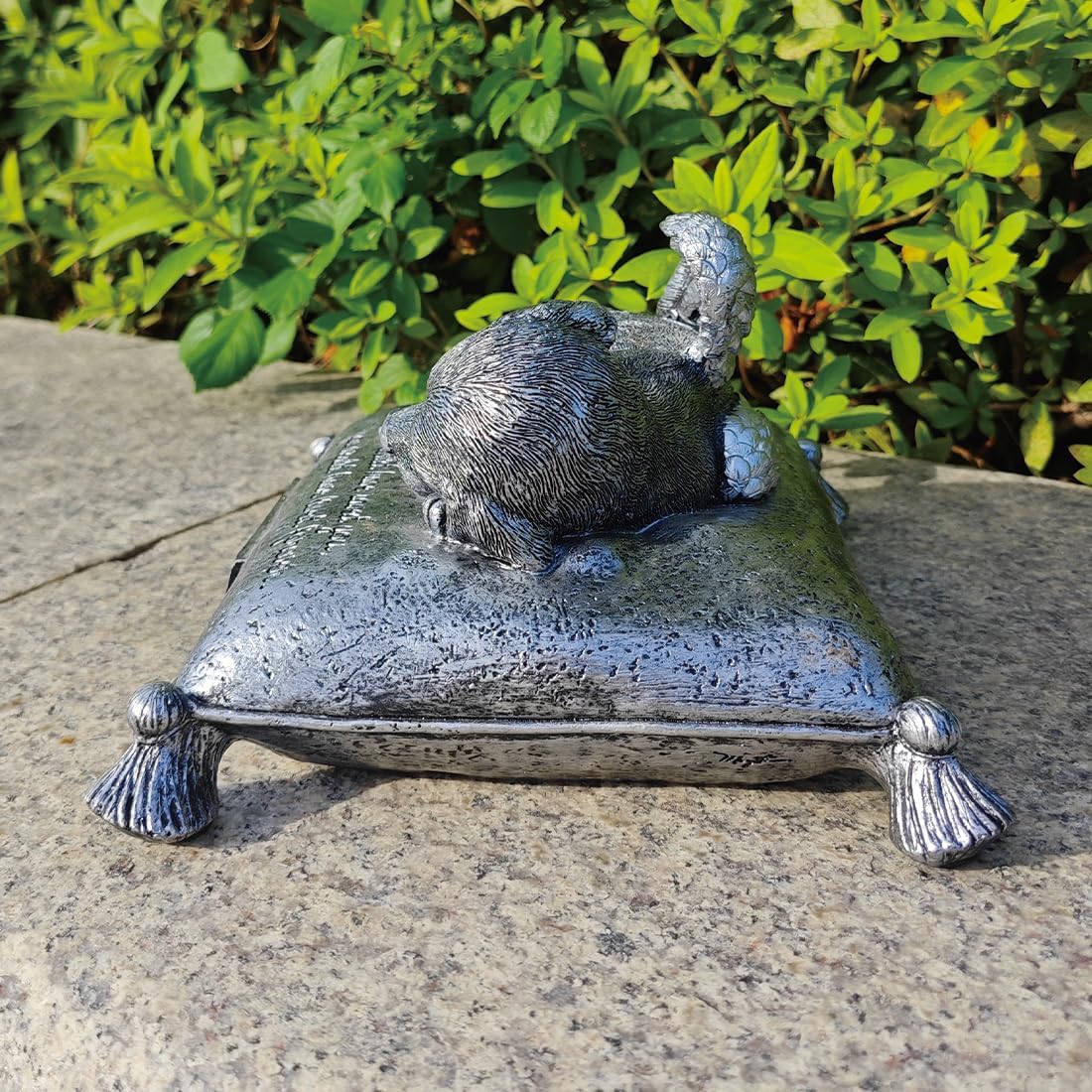 CMS Personalized Dog Memorial Stone, Dog Statue Memorial Gift for Grave, 8'L x 6.5'W x 3.5'H