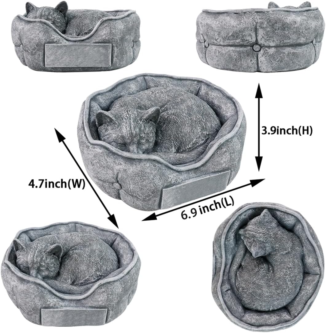 CMS Cat Memorial Stones Grave Markers Engraved with Name, Personalized Pet HCat Loss Memorial Gifts Remembrance Gifts Outdoors,