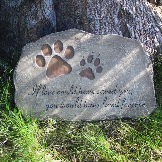 Pet Memorial Stones, Pet Garden Stone Grave Marker for Dog or Pet Memorial Gift Loss Gifts Sympathy Gifts for Dogs or Cats Indoor or Outdoor