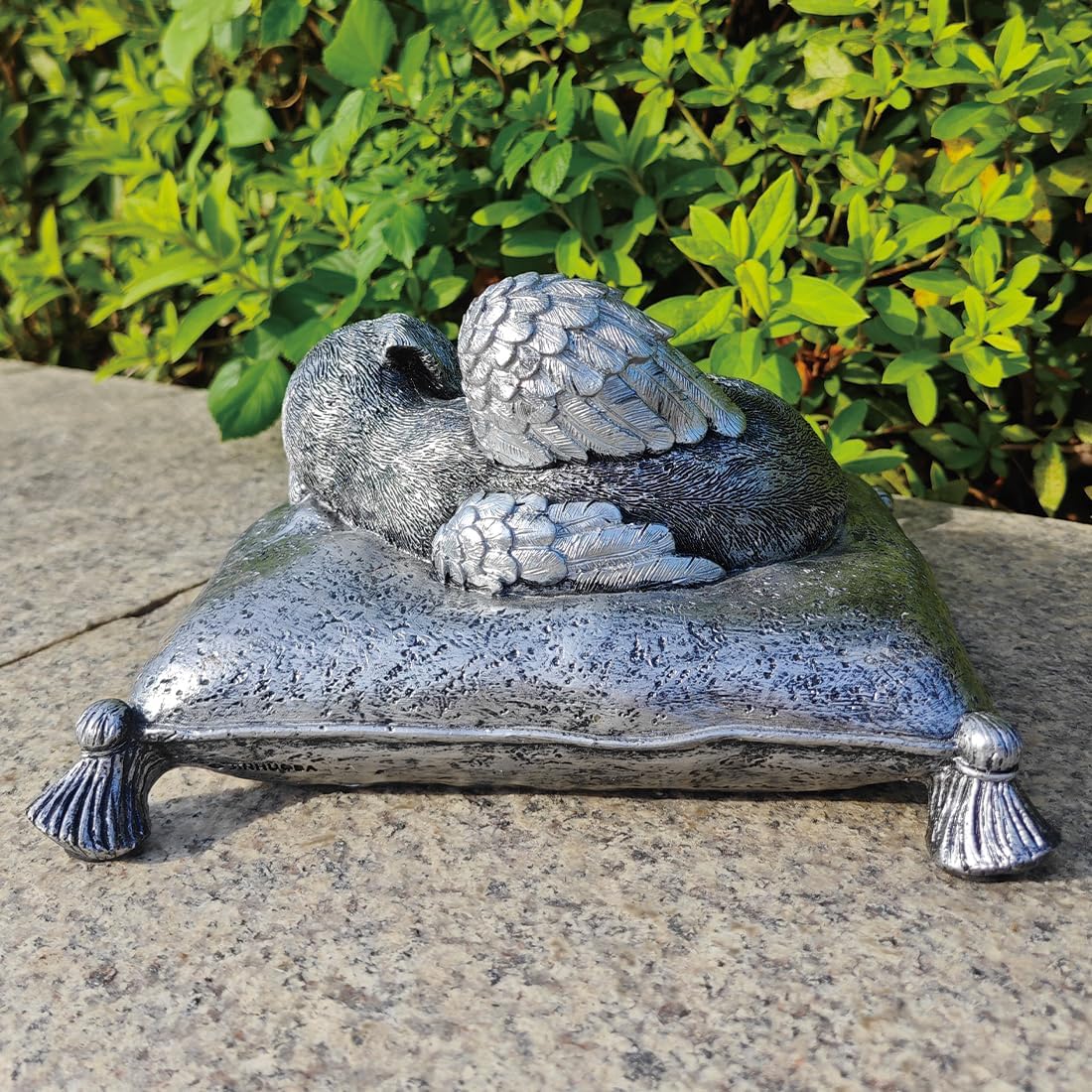 CMS Personalized Dog Memorial Stone, Dog Statue Memorial Gift for Grave, 8'L x 6.5'W x 3.5'H