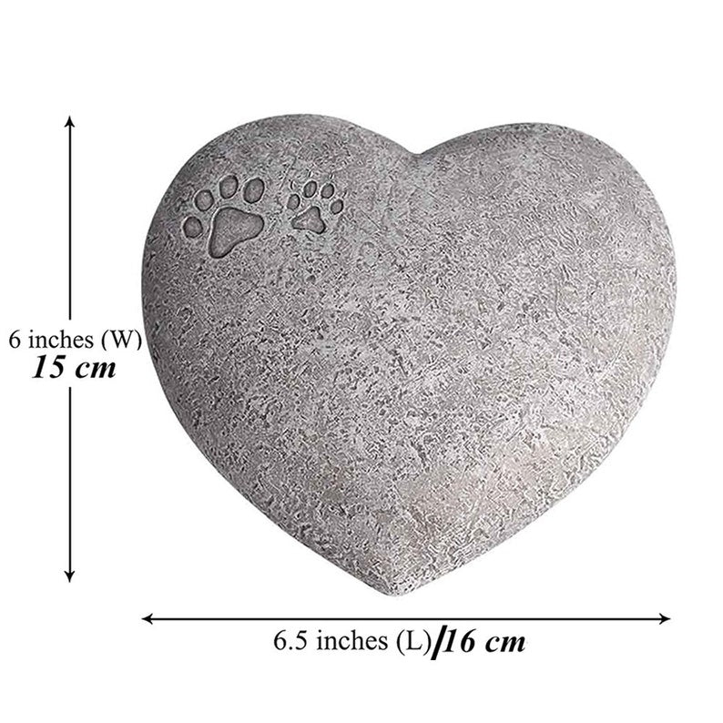 CMS Pet Memorial Stone, Heart-Shaped Grave Marker, Loss of Pet Gift